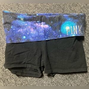 Galaxy yoga shorts by pink